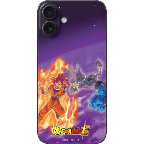 Dragon Ball Super Goku vs Beerus iPhone 16 Plus Skin